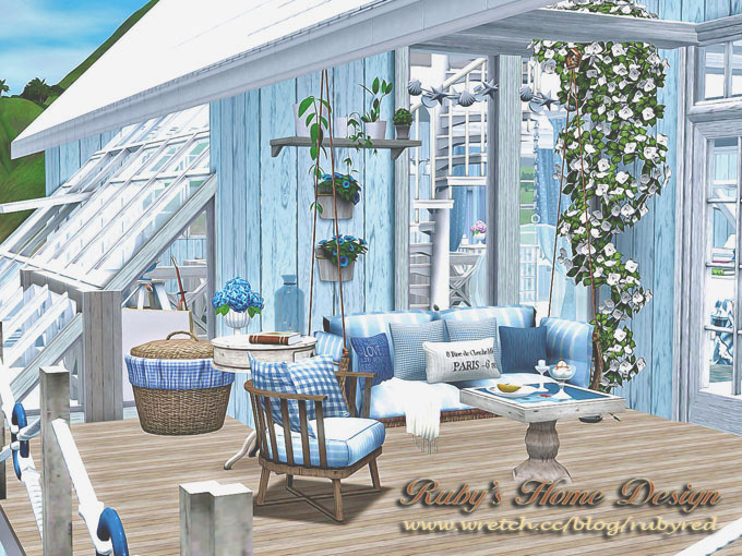 My Sims 3 Blog Blue Houseboat by Ruby