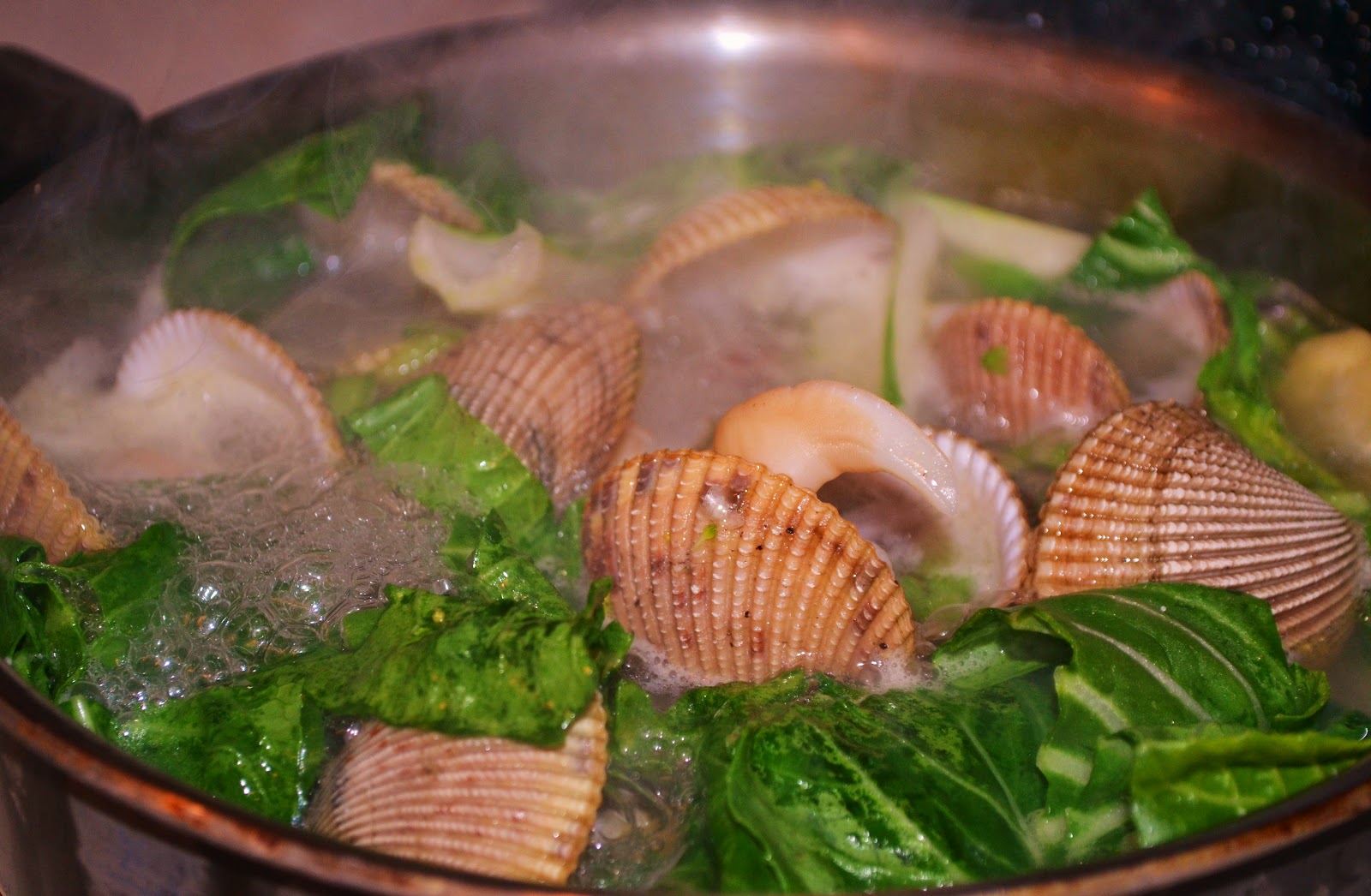 lzphotographs Cockle Clams Stew in a Saucepan