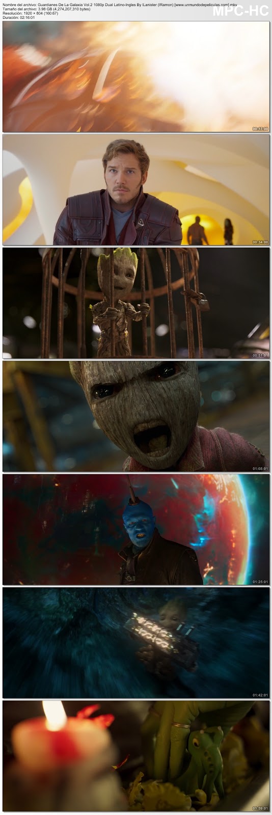 Capturas de la película.