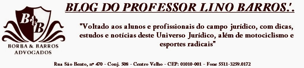BLOG DO PROFESSOR LINO BARROS.'.