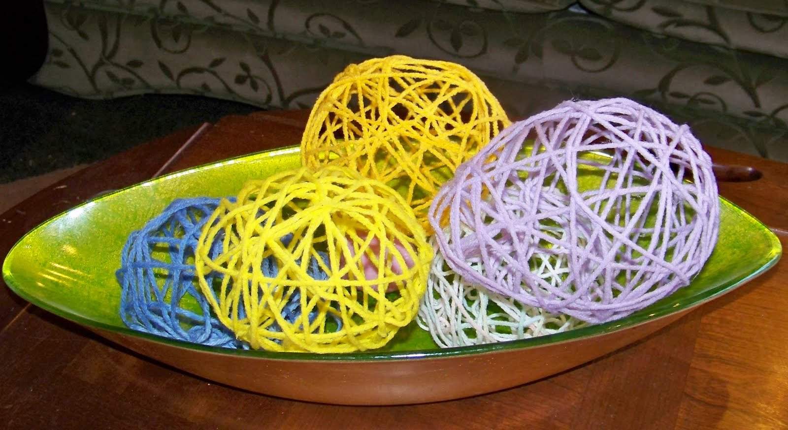 Sugar & Spice in the land of Balls & Sticks Yarn Ball Eggs