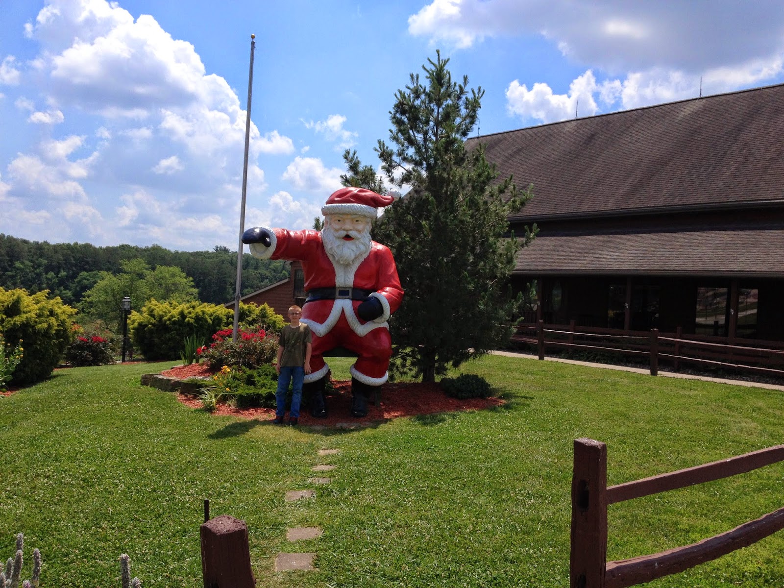 Breakfast buffet at Santa's Lodge in Santa Claus, Indiana