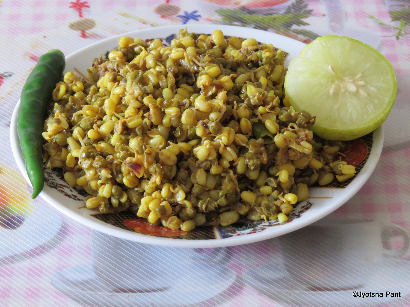 With Love from Mom's Kitchen Moong Sprout Ki Sabji (Indian Dry Savory