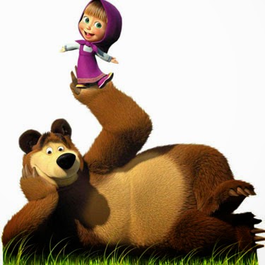 colección de gifs imágenes de masha y el oso yo yo ma christmas