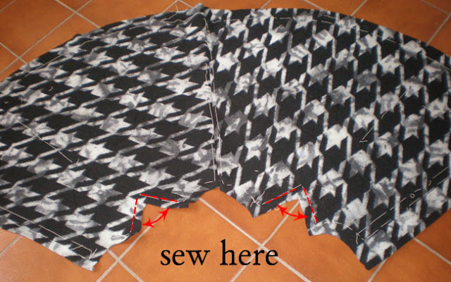 cloth diy, diy, cape coat pattern, free pattern, autumn winter 2011, dogtooth, cape coat diy, fashion DIY