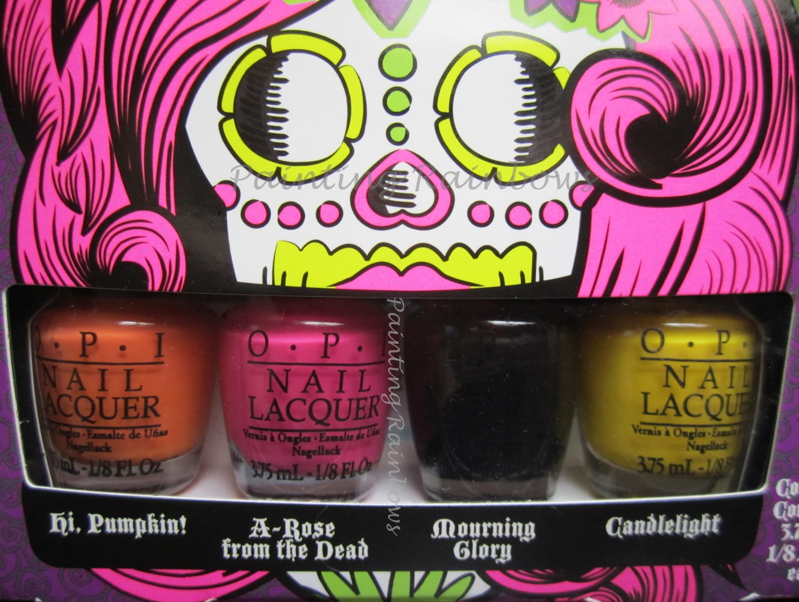 Painting Rainbows OPI Halloween Collection So So Skullicious