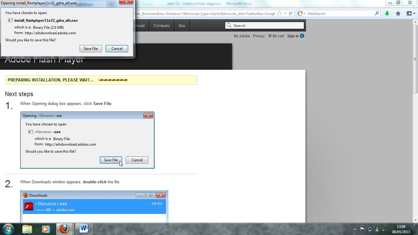 drive wont let me download video file properly