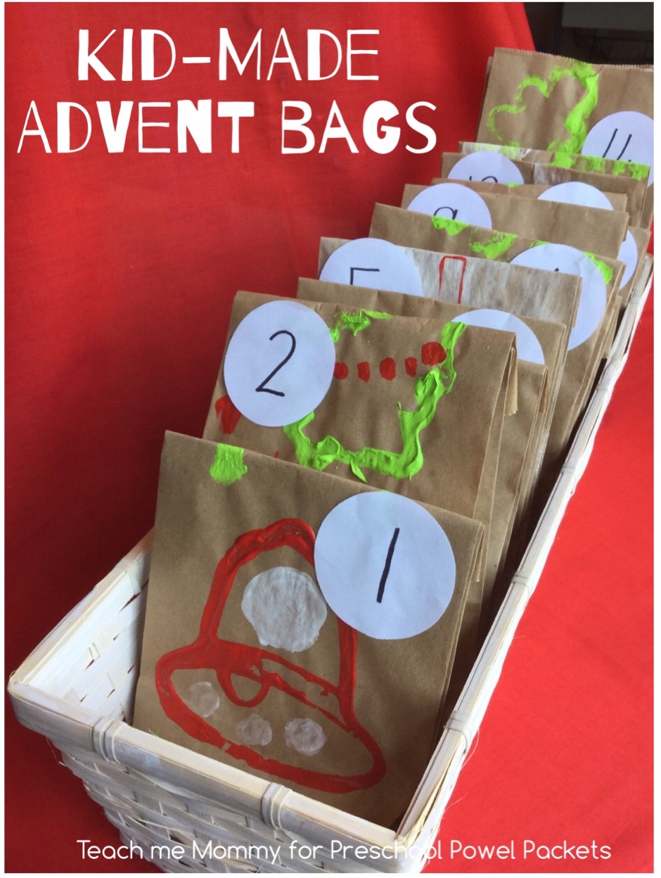 KidMade Advent Bags Preschool Powol Packets