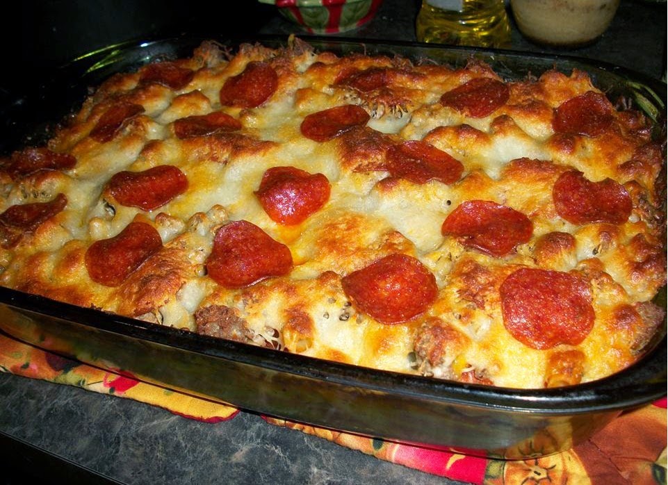 Best recipes in world Pizza Spaghetti Casserole