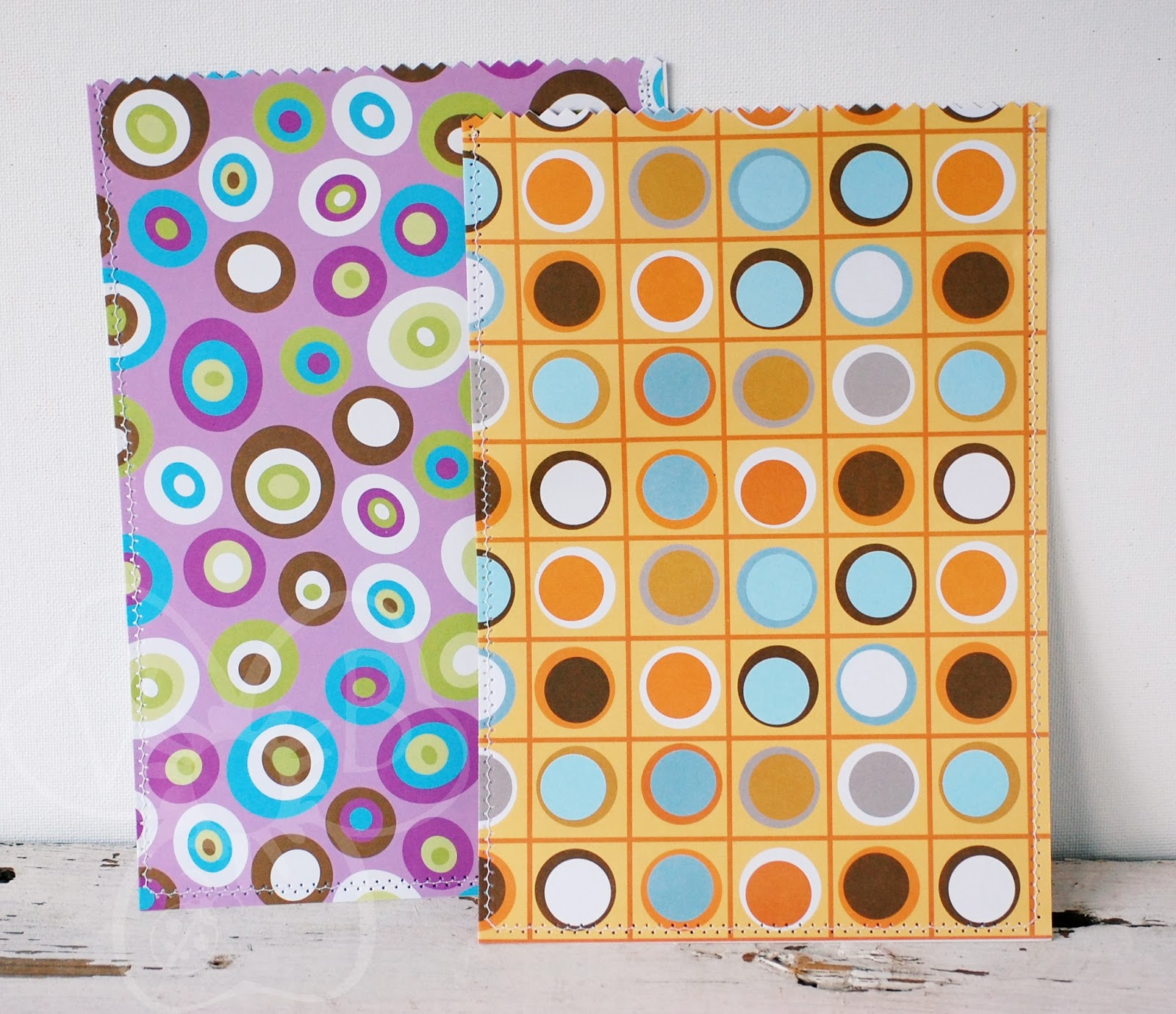 Violet's Buds DIY Scrapbook Paper Favor Bags