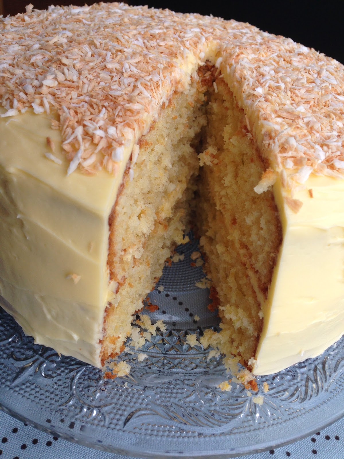 Babaduck Citrus Coconut Sponge Cake