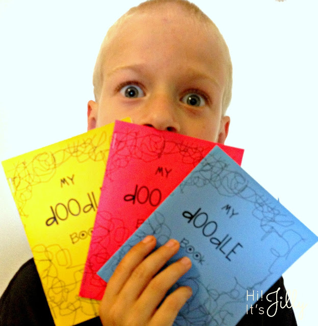 DIY Doodle Book with FREE printables! Your kids will love it!