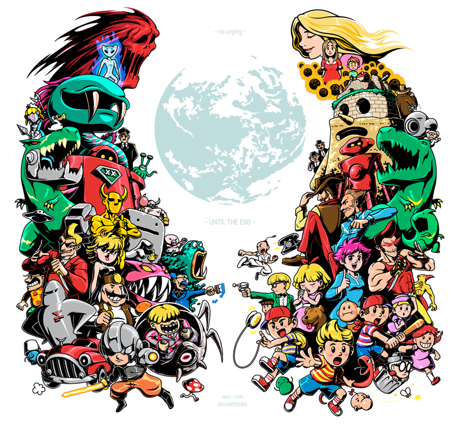 Kaigetsudo Earthbound Reshuffler Arcade Cabinet Side Art