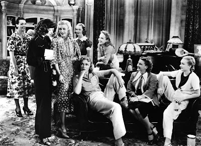 Ginger Rogers, Katharine Hepburn, and Eve Arden in Stage Door