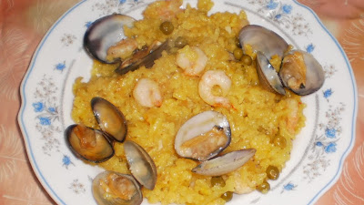 ARROZ CON ALMEJAS Y GAMBAS