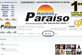 INGRESA A NUESTRO FAN PAGE Y DALE "ME GUSTA"