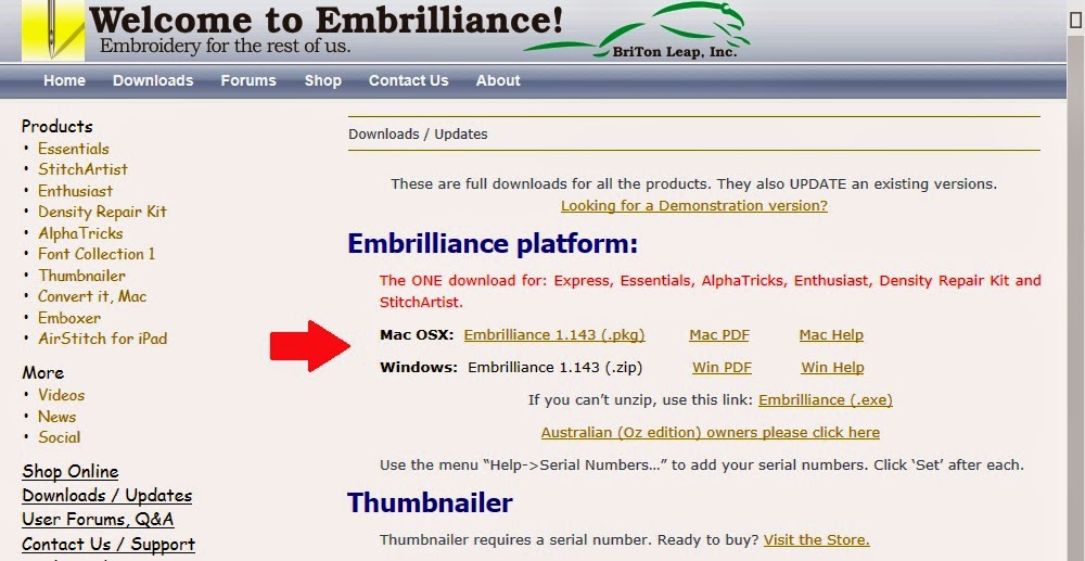embrilliance essentials serial number