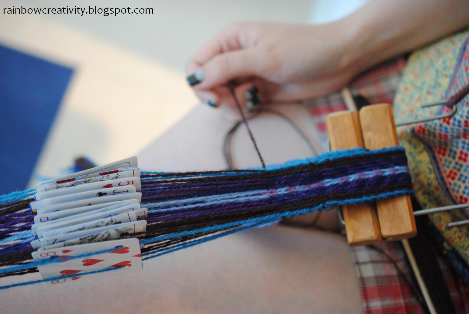 Color And Creativity Day of DIY 49. Tablet weaving take 2.