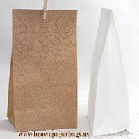 Small white paper bags