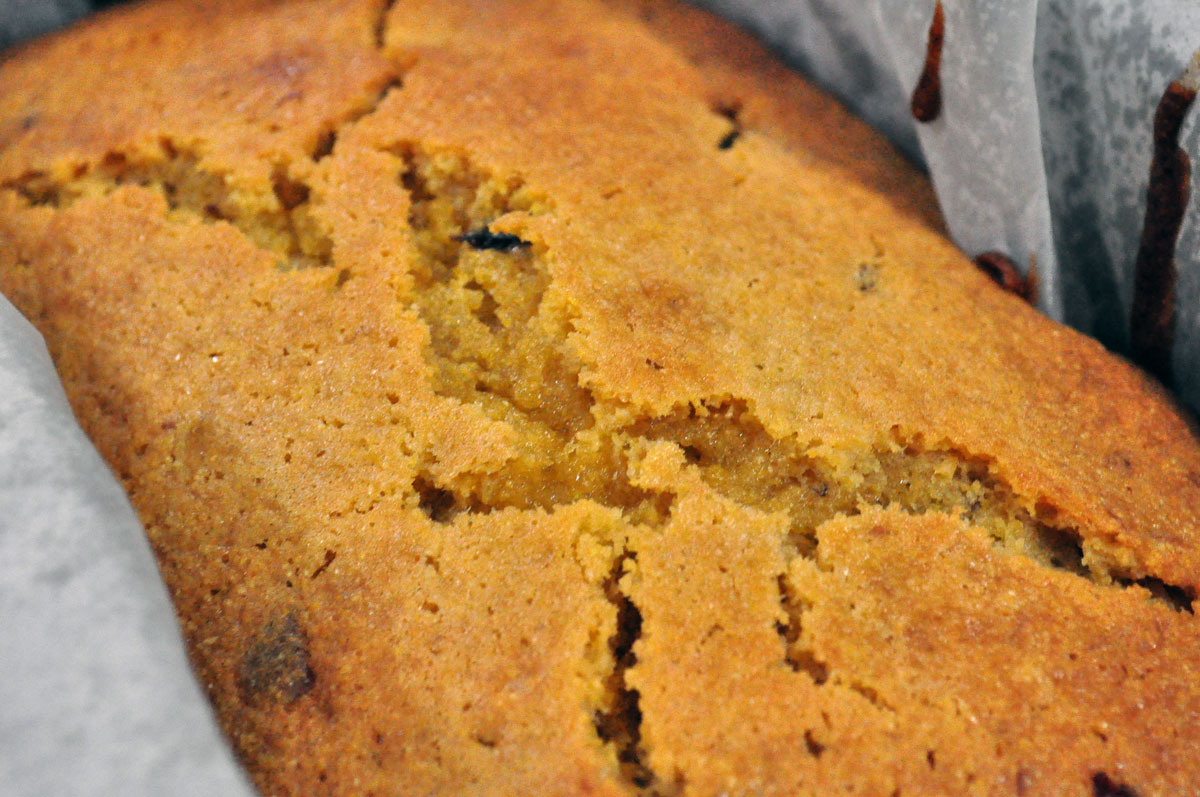 Ms Pink Piglet's World Polenta Banana Bread Daring Cook's August