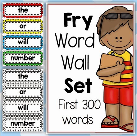 Fry Word Wall Set First 300 Words Bundled Fry Word Wall Set First 300 Words Bundled