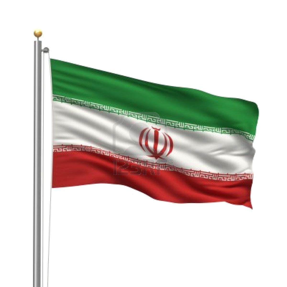 iran flag 3d