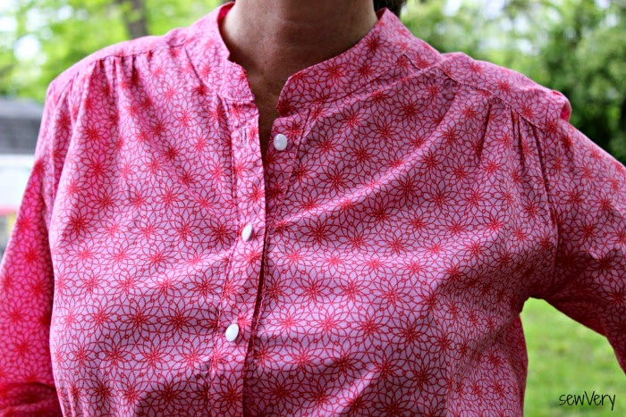 Marigold Peplum pattern by Blank Slate Patterns, sewn by sewVery