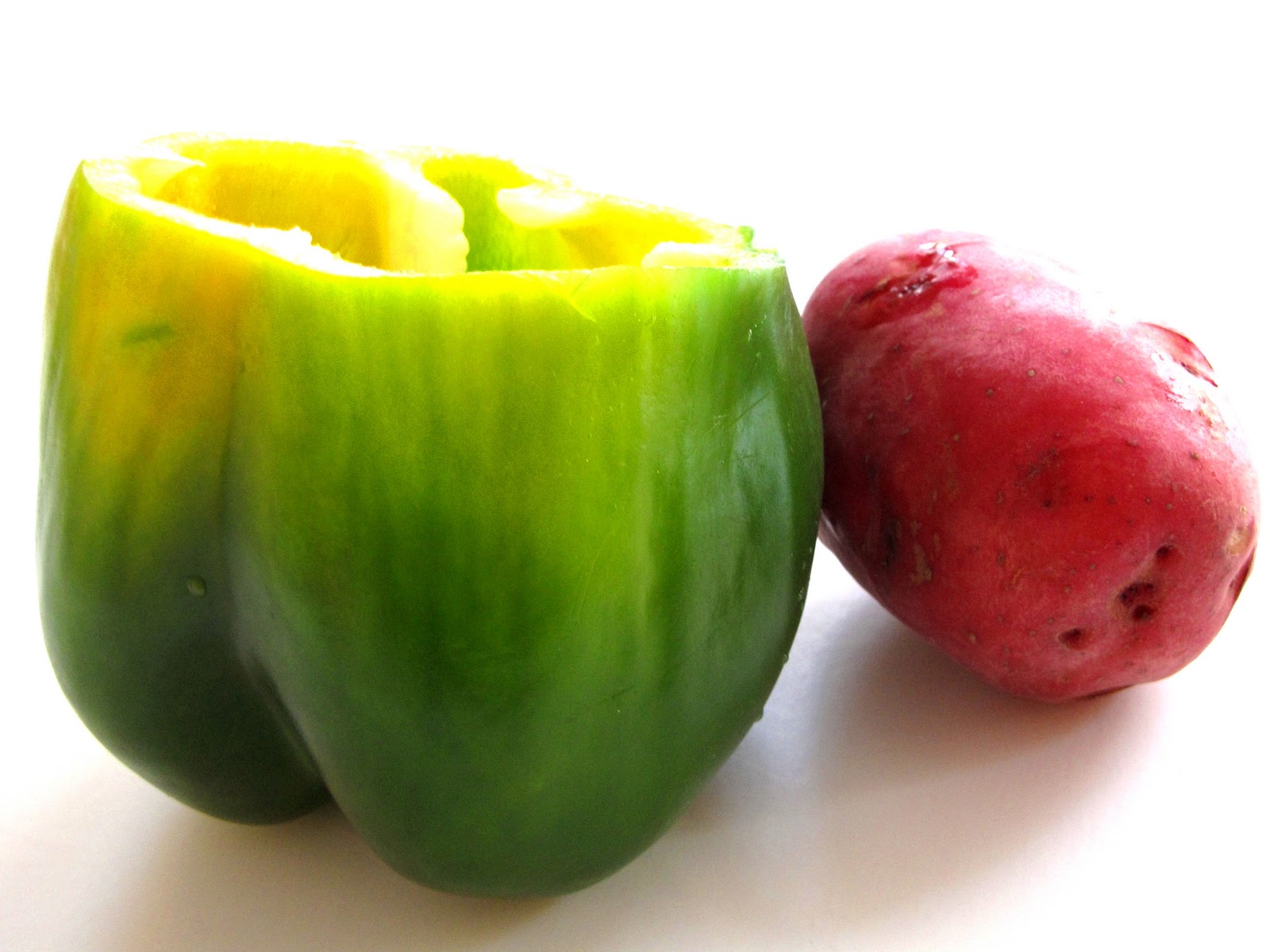 themustardseed...... Bell peppers and potato (Aloo shimla mirch)