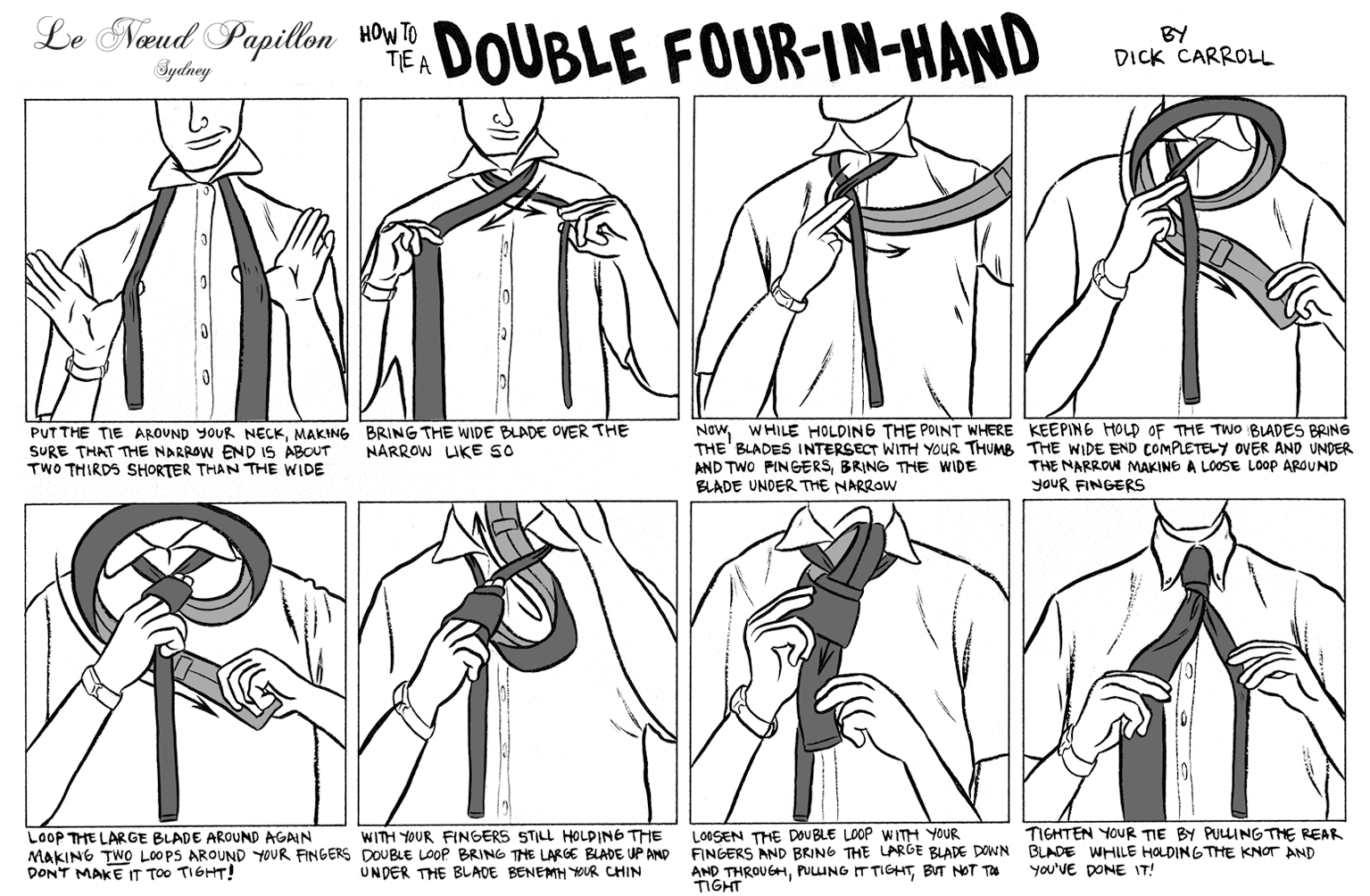Le Noeud Papillon Of Sydney For Lovers Of Bow Ties Download How To Tie Illustrations For Tie