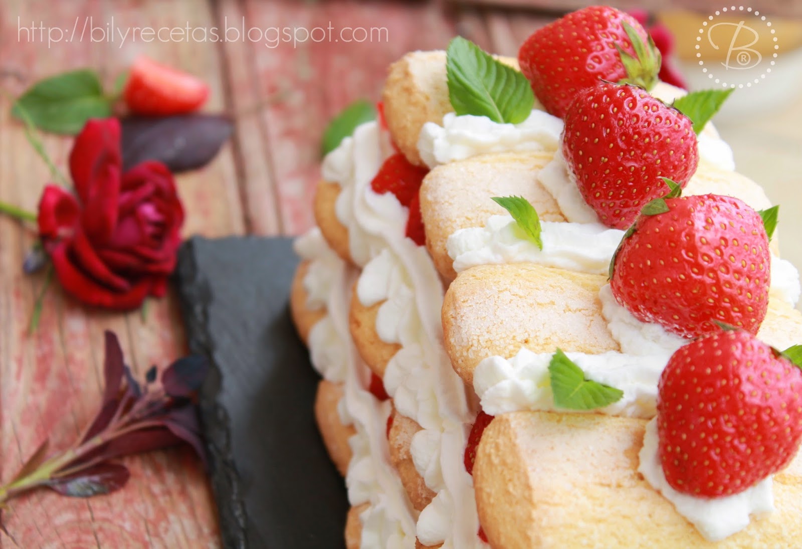 Bilyrecetas Pastel de nata y fresas
