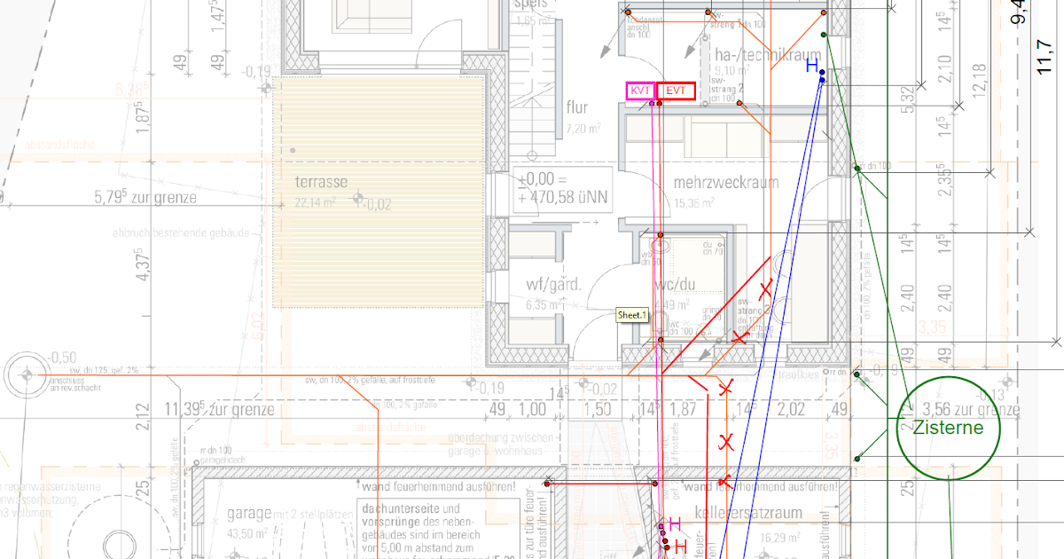AuA's Baublog: Vorbereitungen für Bodenplatte: Grundleitungen planen