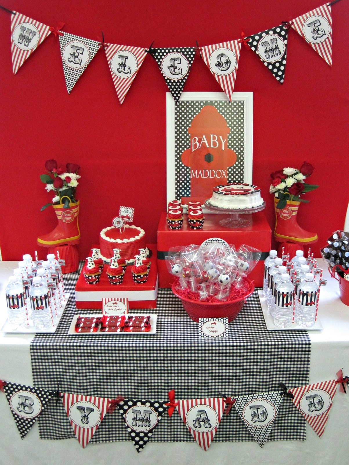 NBrynn Fireman Baby Shower + Giveaway NBrynn Fireman Baby Shower + Giveaway