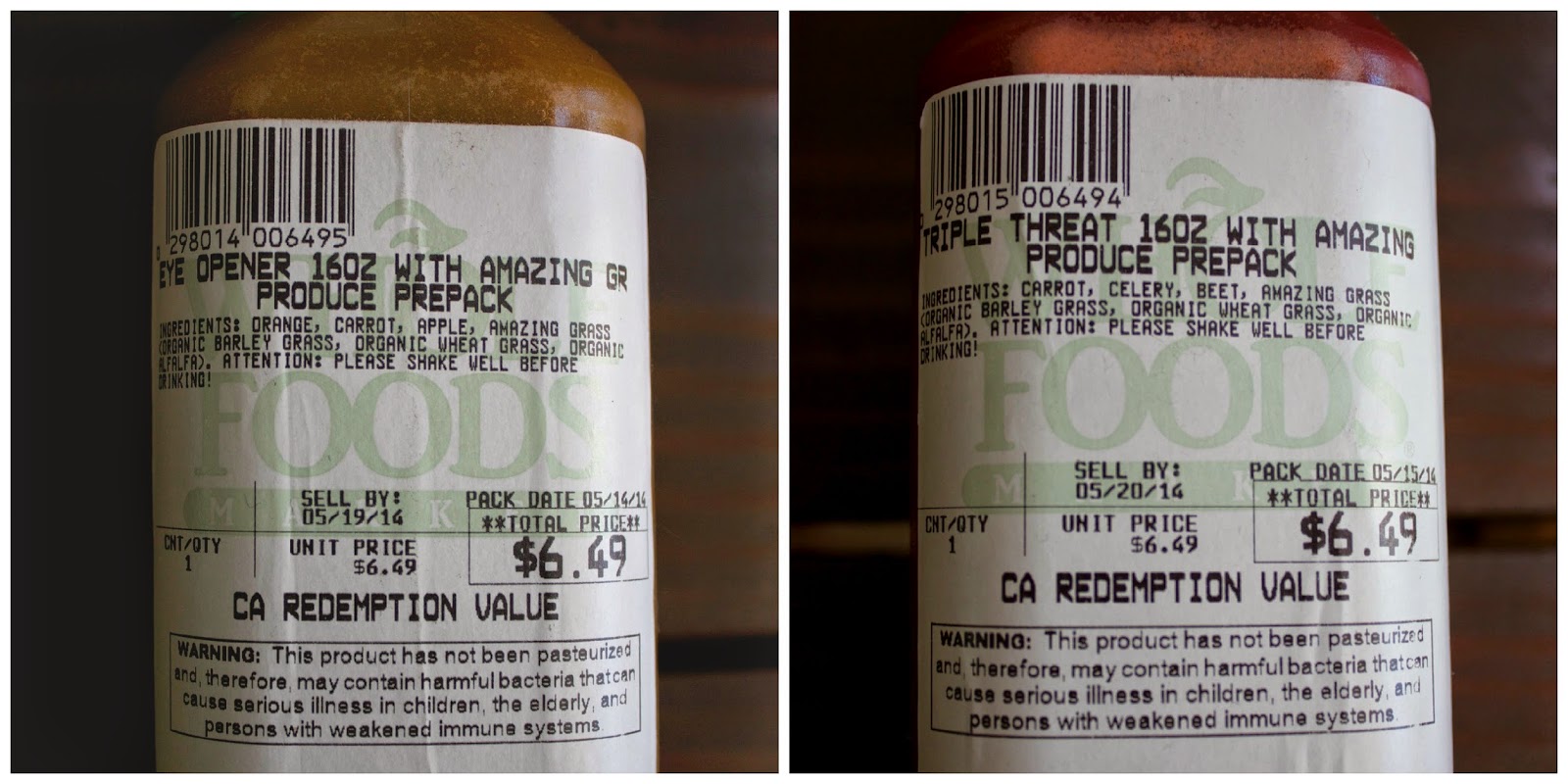 Happy Healthy Home Whole Foods Market Fresh Squeezed Juice