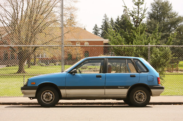1987 Chevrolet Sprint four-door wagon.
