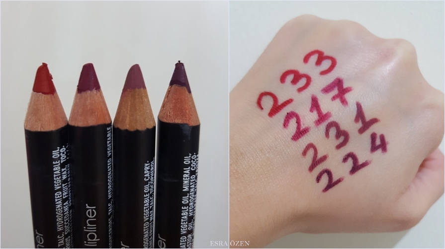 Esra Özen Flormar Dudak Kalemleri / Waterproof Lipliners (233, 217