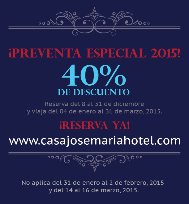 http://www.hotelcasajosemaria.com/promos