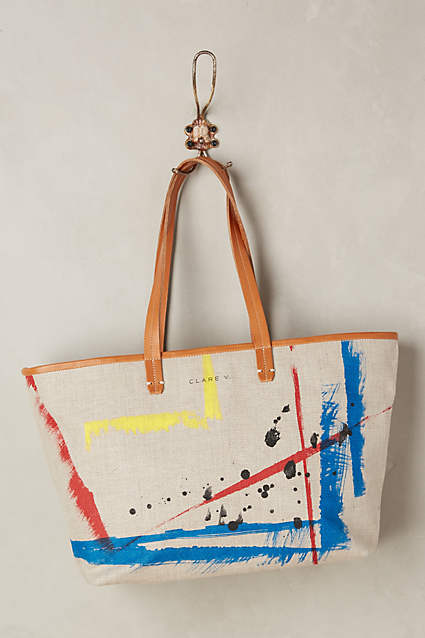 Canvas Sculpture Shopper Tote Bag