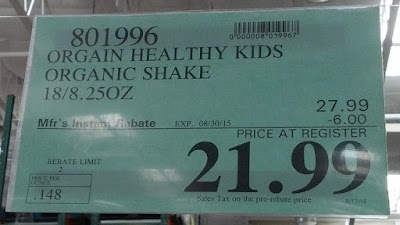 Deal for Orgain Healthy Kids Organic Nutritional Shake at Costco