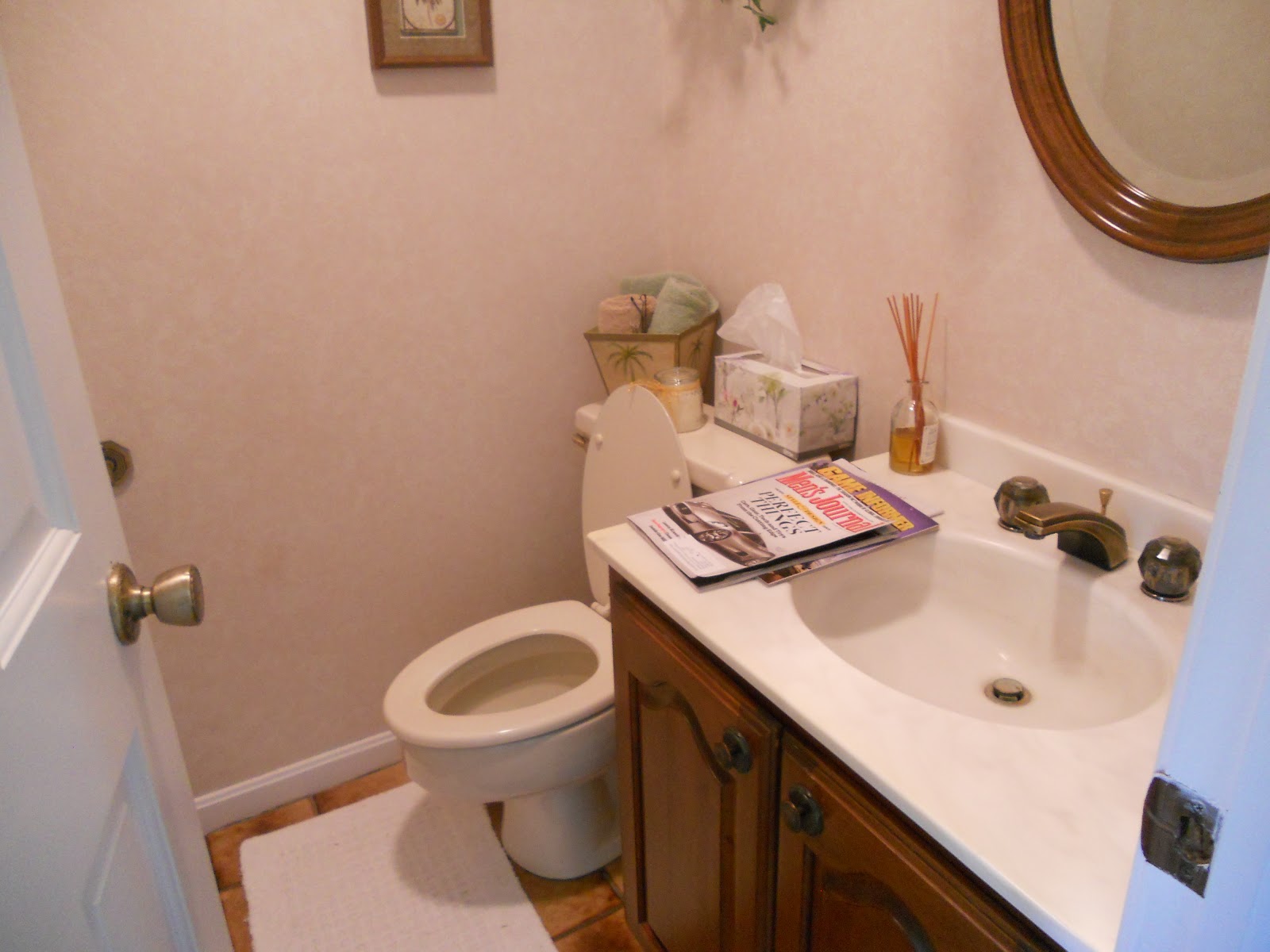 Living Room Room Remodel my powder room remodel just one donna old room