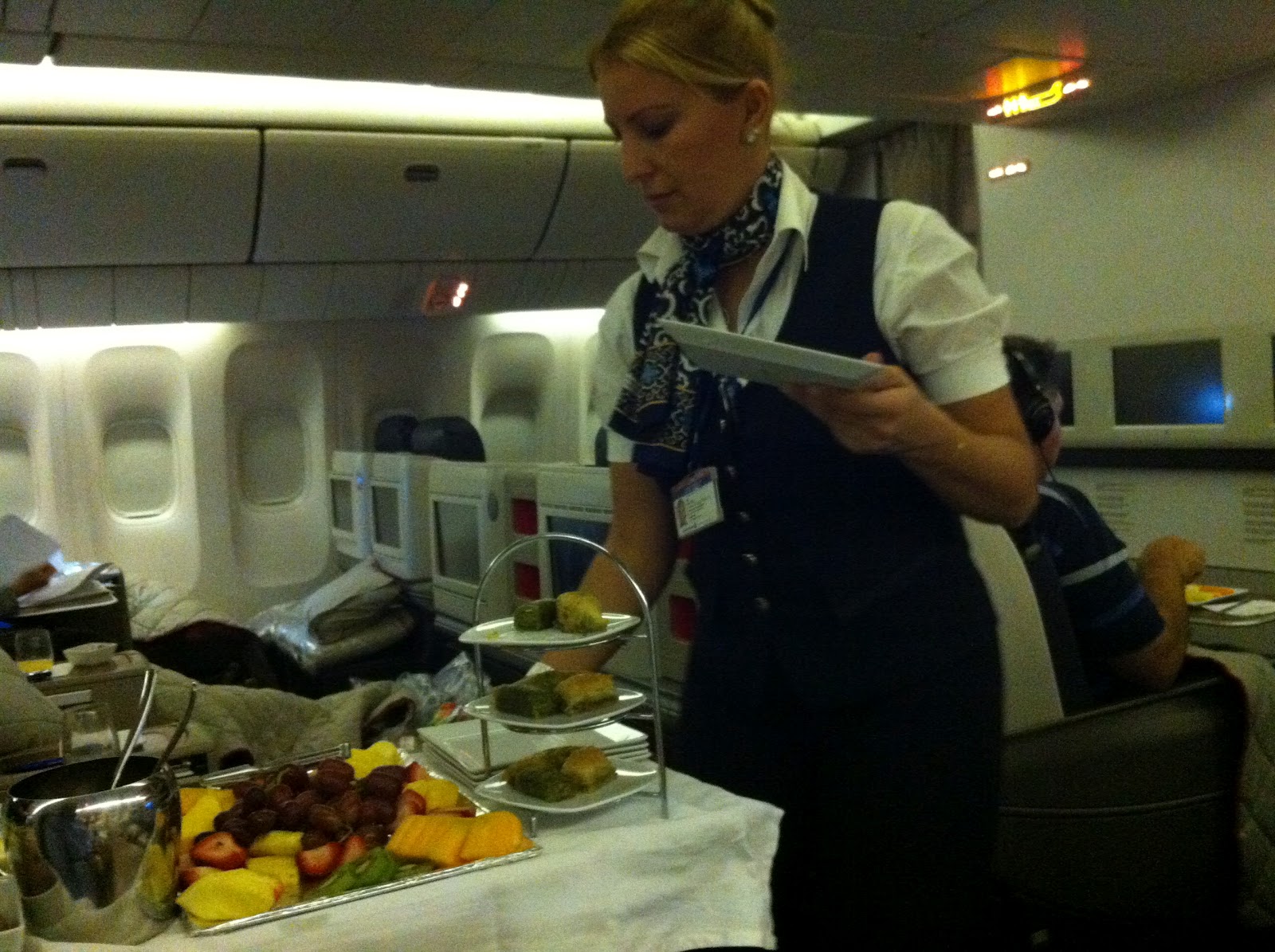 Airline Cabin Turkish Airlines Business Class ( YYZ IST ) On Road