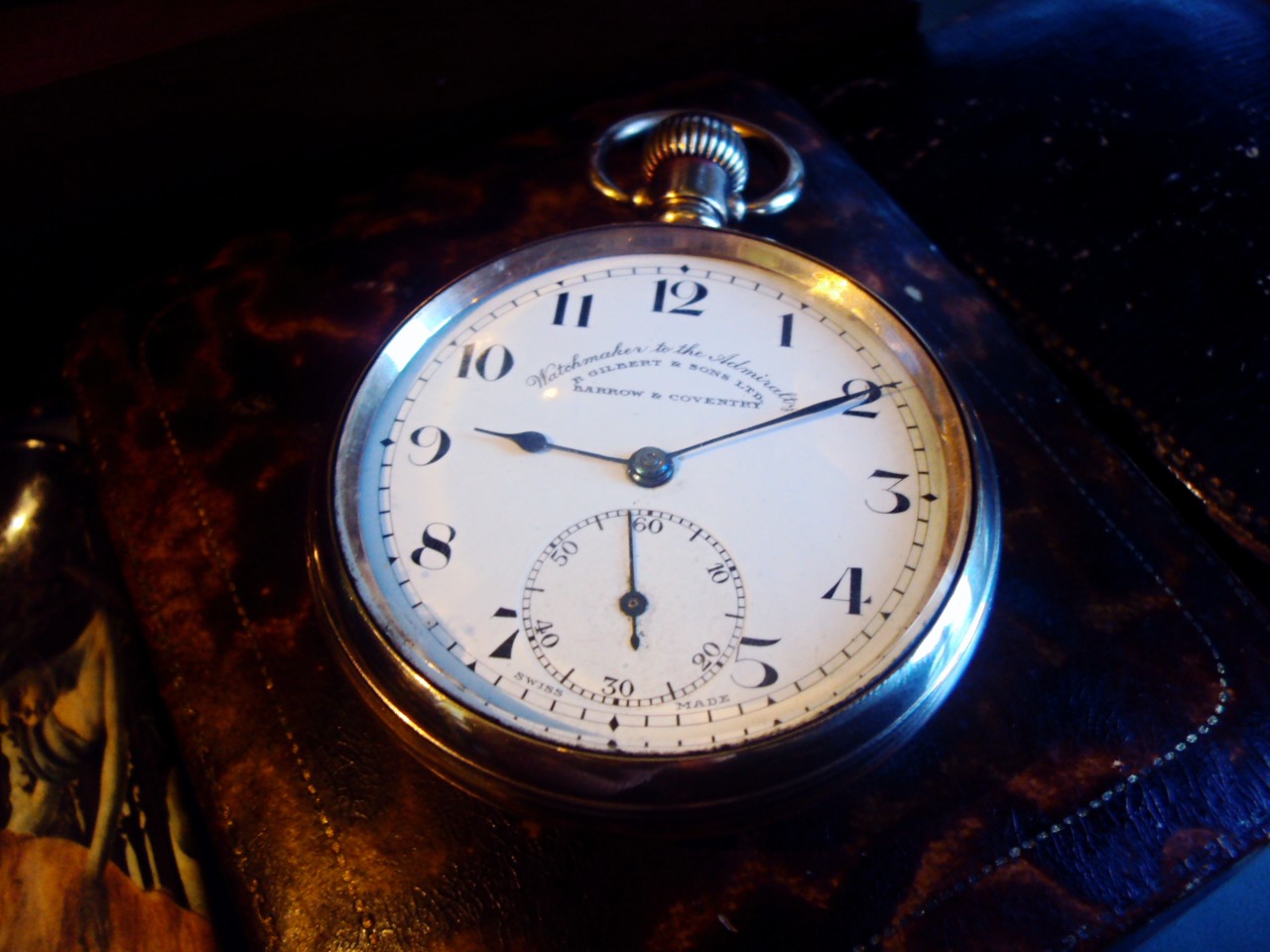 Fossils & Antiques RARE ANTIQUE GOLD POCKET WATCH R GILBERT & SONS