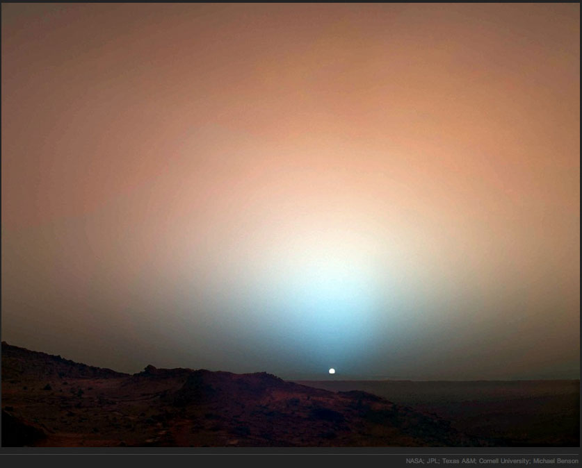 The Thinkeror Just Sitting Around? Awesome Martian Sunset Colonize