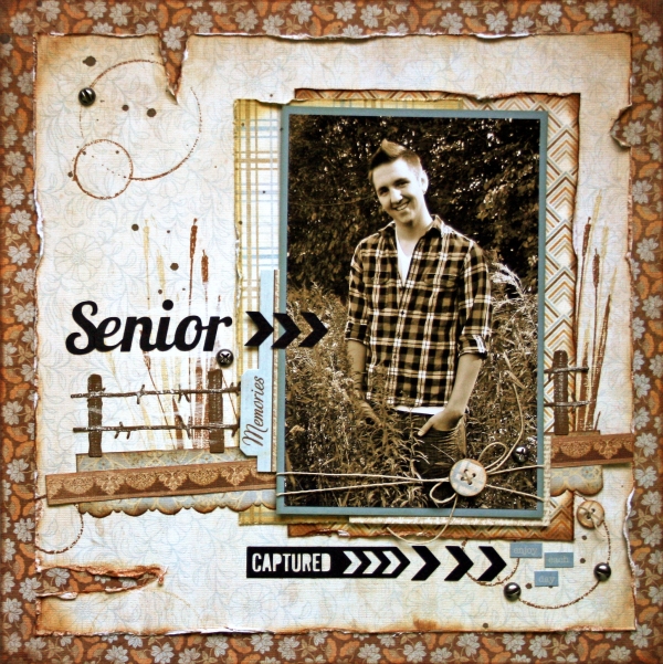 One Scrap at a Time Senior A Scraptown Lady layout