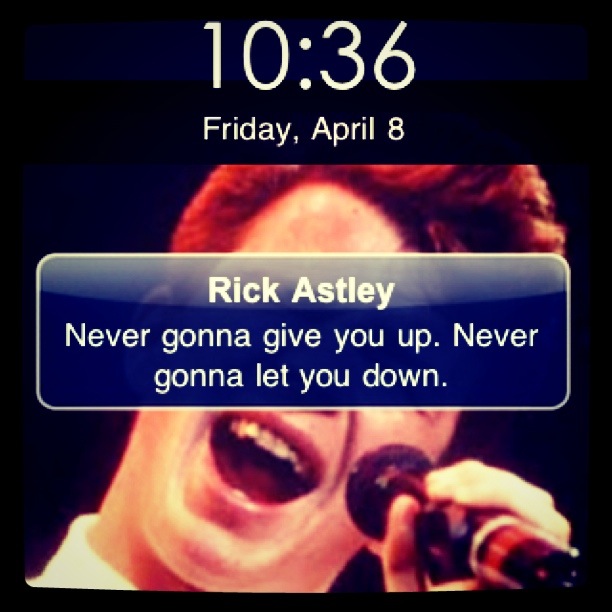 rickroll text