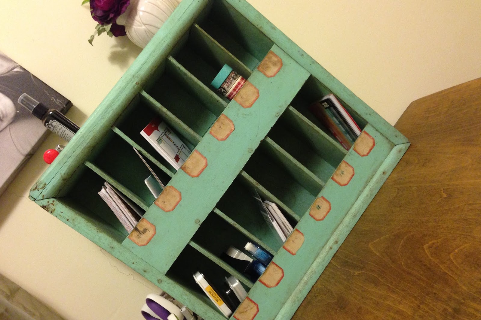 black tag diaries antique love {mail sorter obsession}