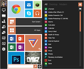 Change the Start Menu to the new Windows 10 Menu on Windows 7, 8, 8.1 Start Menu Reviver