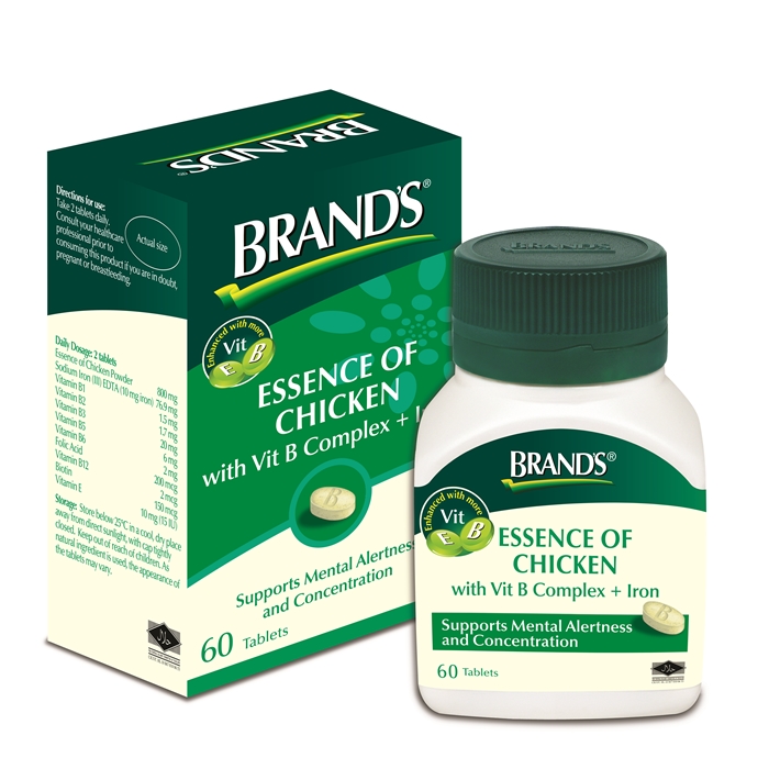 BRAND’S® Essence of Chicken in convenient tablets! Your Daily Dose of