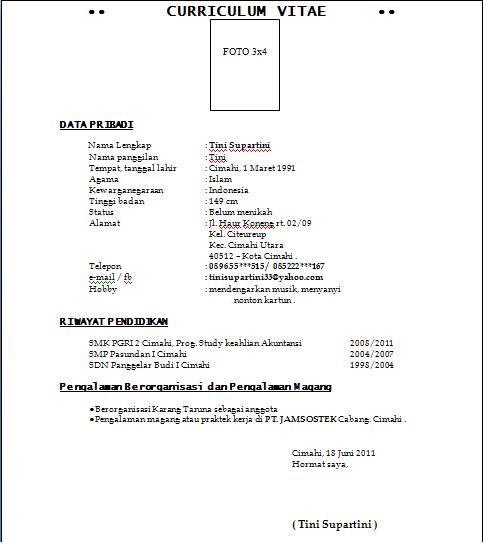 Tips Membuat Nama Cv | tips membuat cv daftar riwayat hidup pamotzone com Tips Membuat Nama Cv | tips membuat cv daftar riwayat hidup pamotzone com