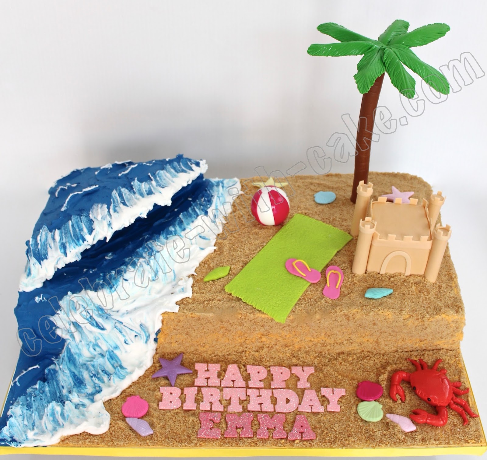 Beach Scene Cake