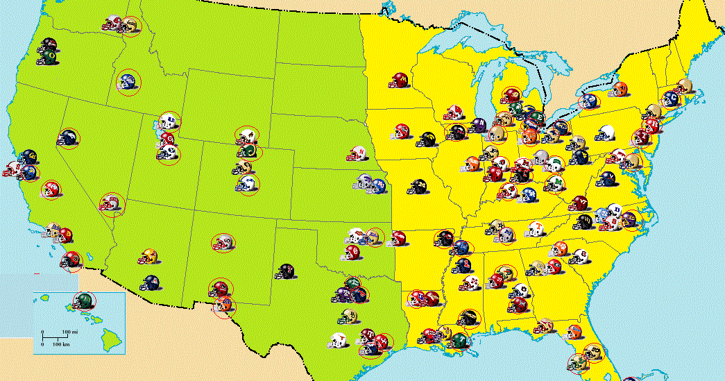 Map Of Big 12